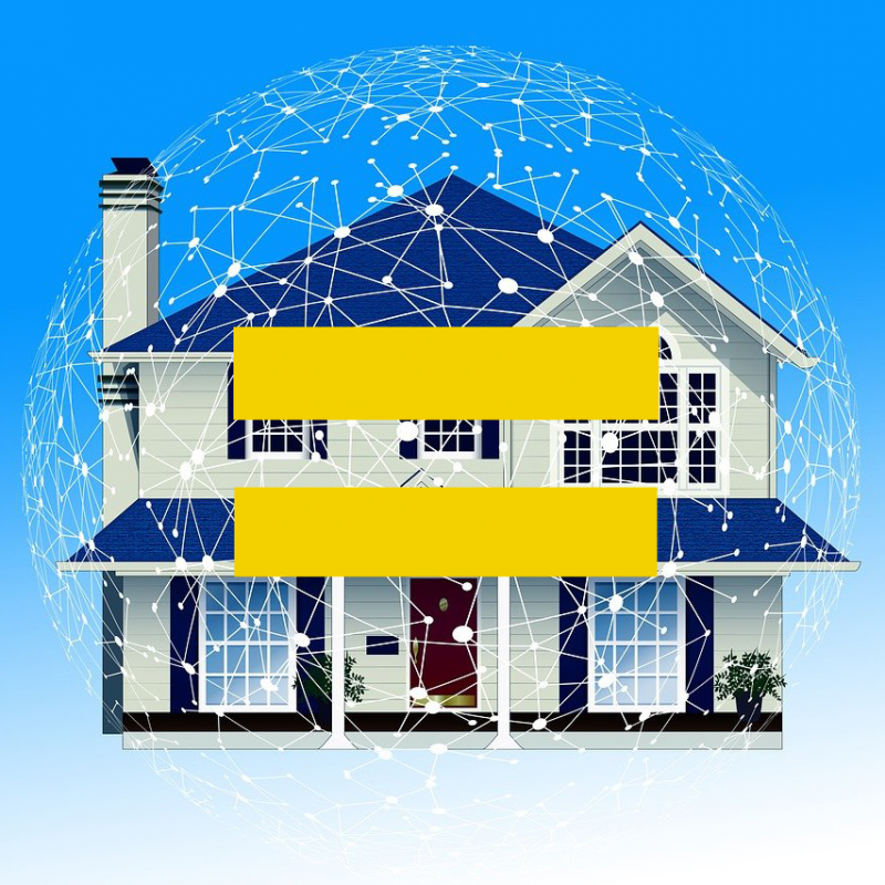 casa inteligente igual amarillo